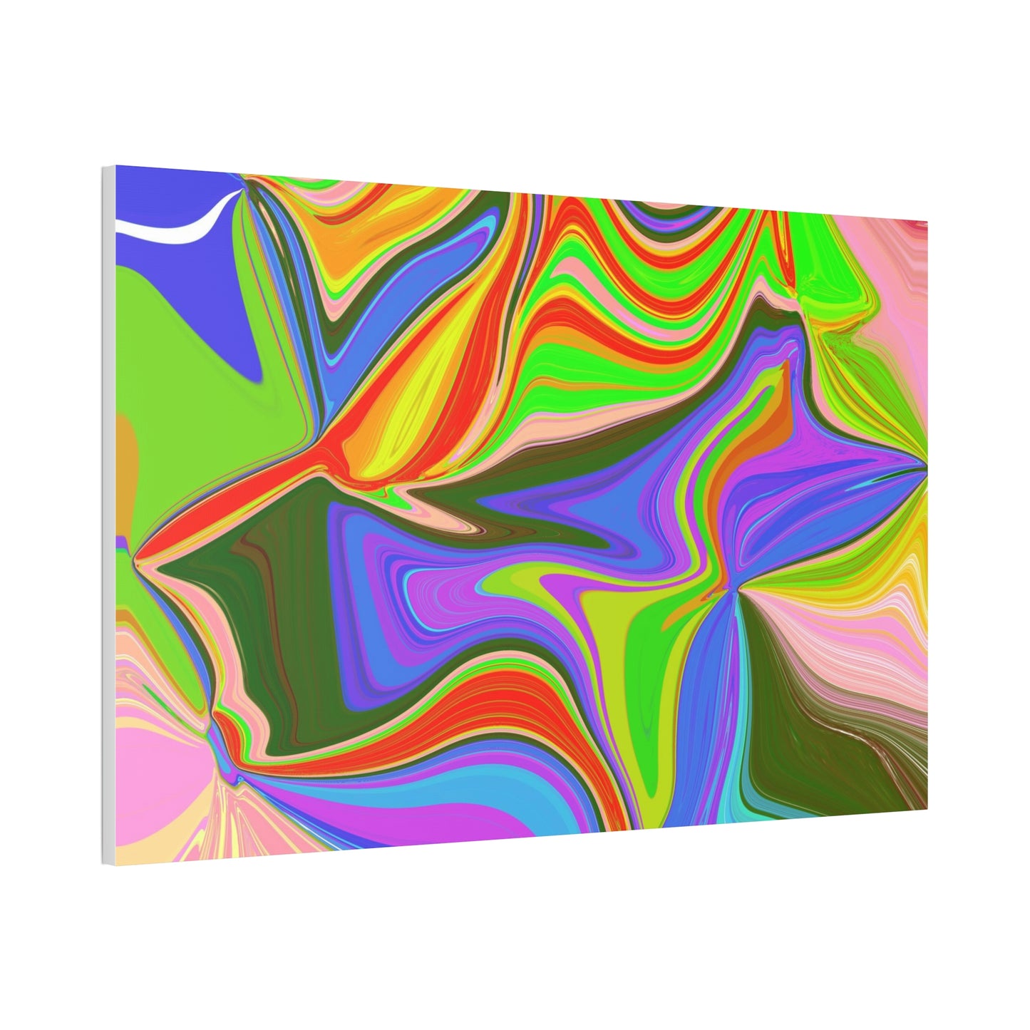 Canvas Stretched, 1.5'' Rainbow Abstract