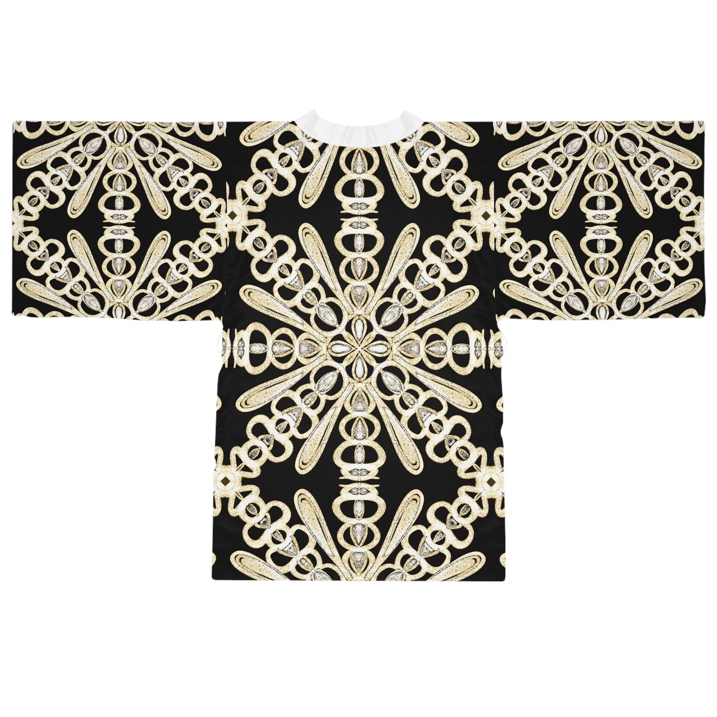 Long Sleeve Kimono Robe Diamonds & Pearls