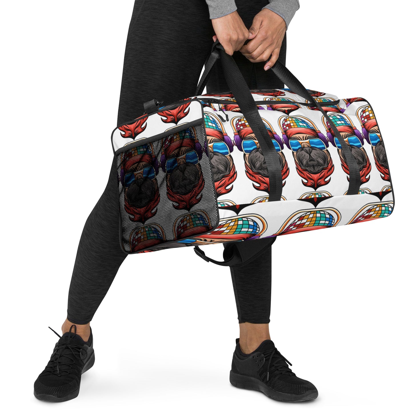 Pug Life | Duffle Bag (White)