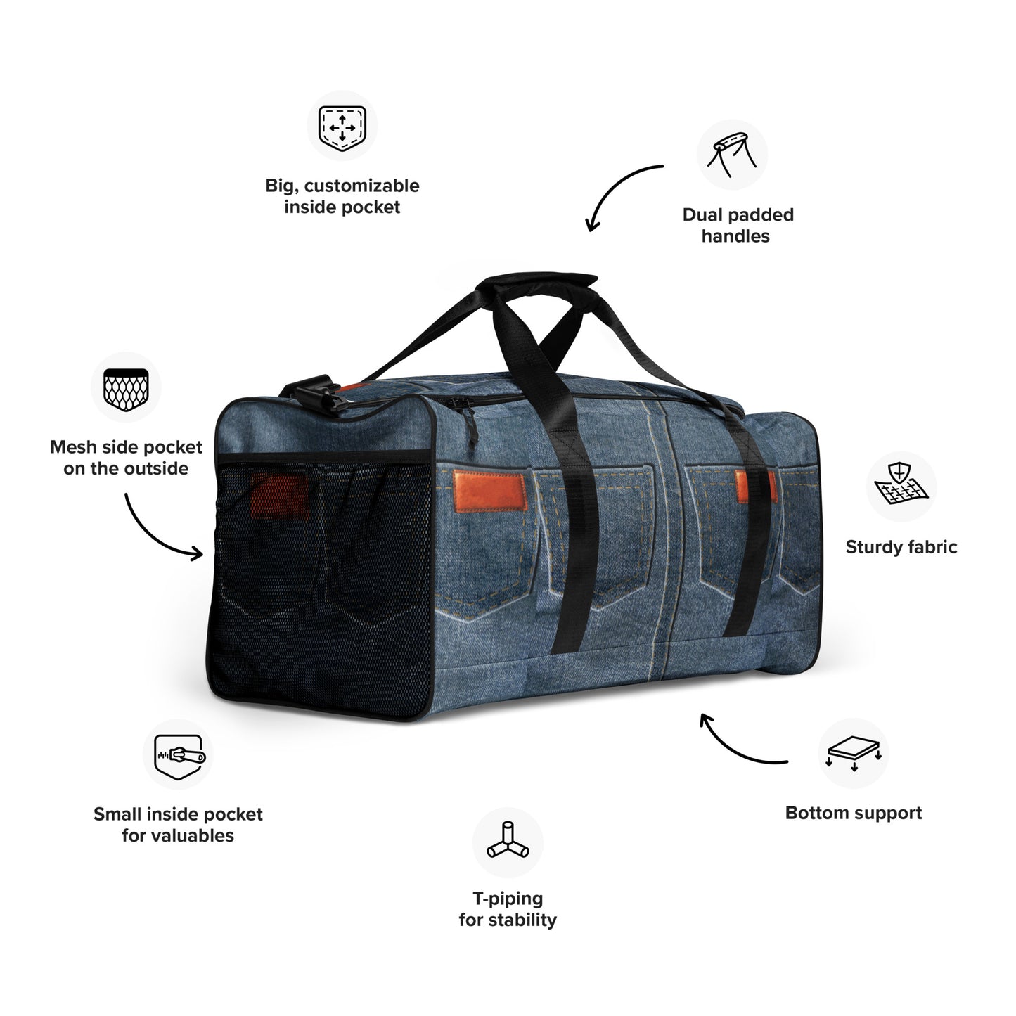 Denim Pocket | Duffle Bag