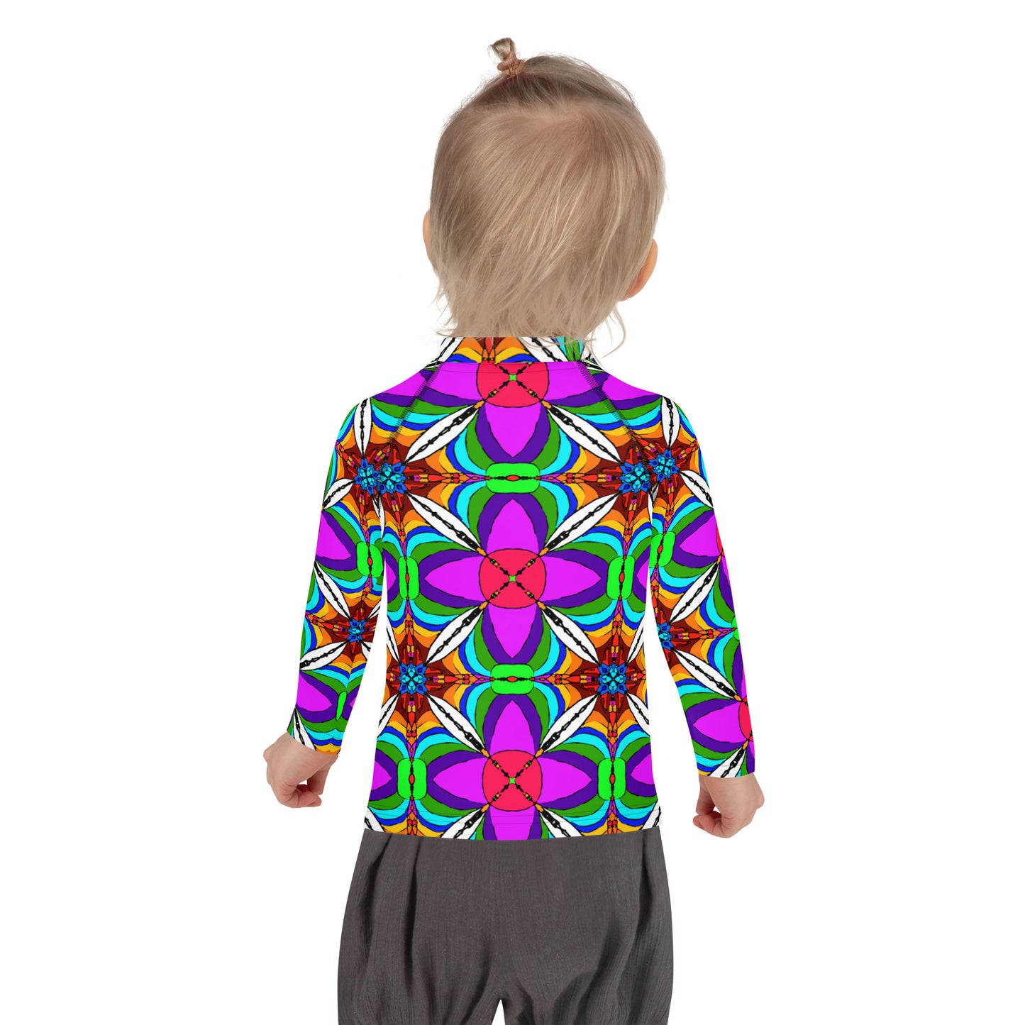 Retro Rainbow | Kids Rash Guard