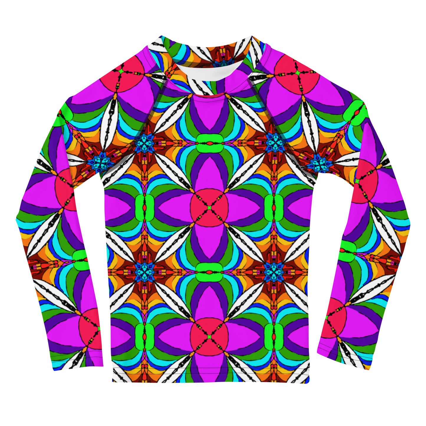 Retro Rainbow | Kids Rash Guard