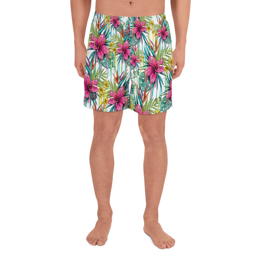 Hibiscus | Men's Recycled Athletic Shorts