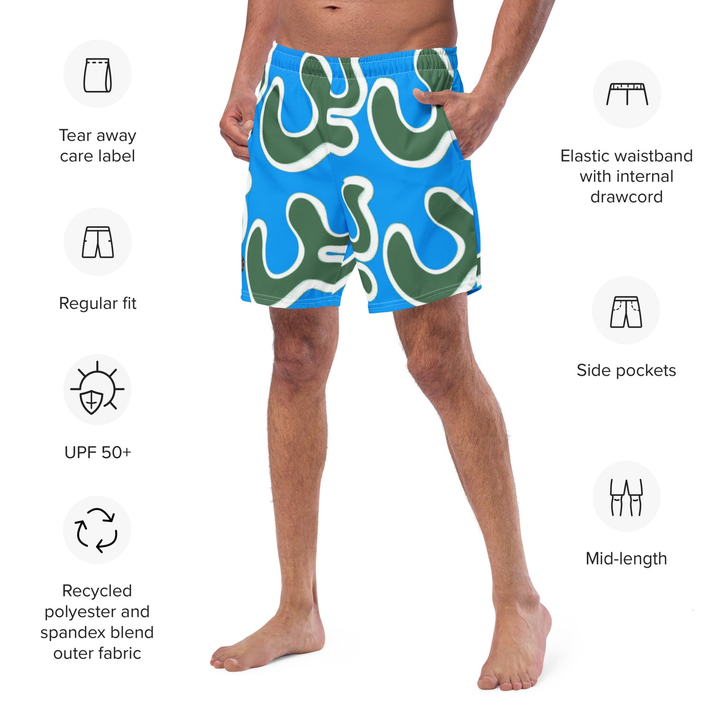 My Seaweed | Men's swim trunks (Blue)