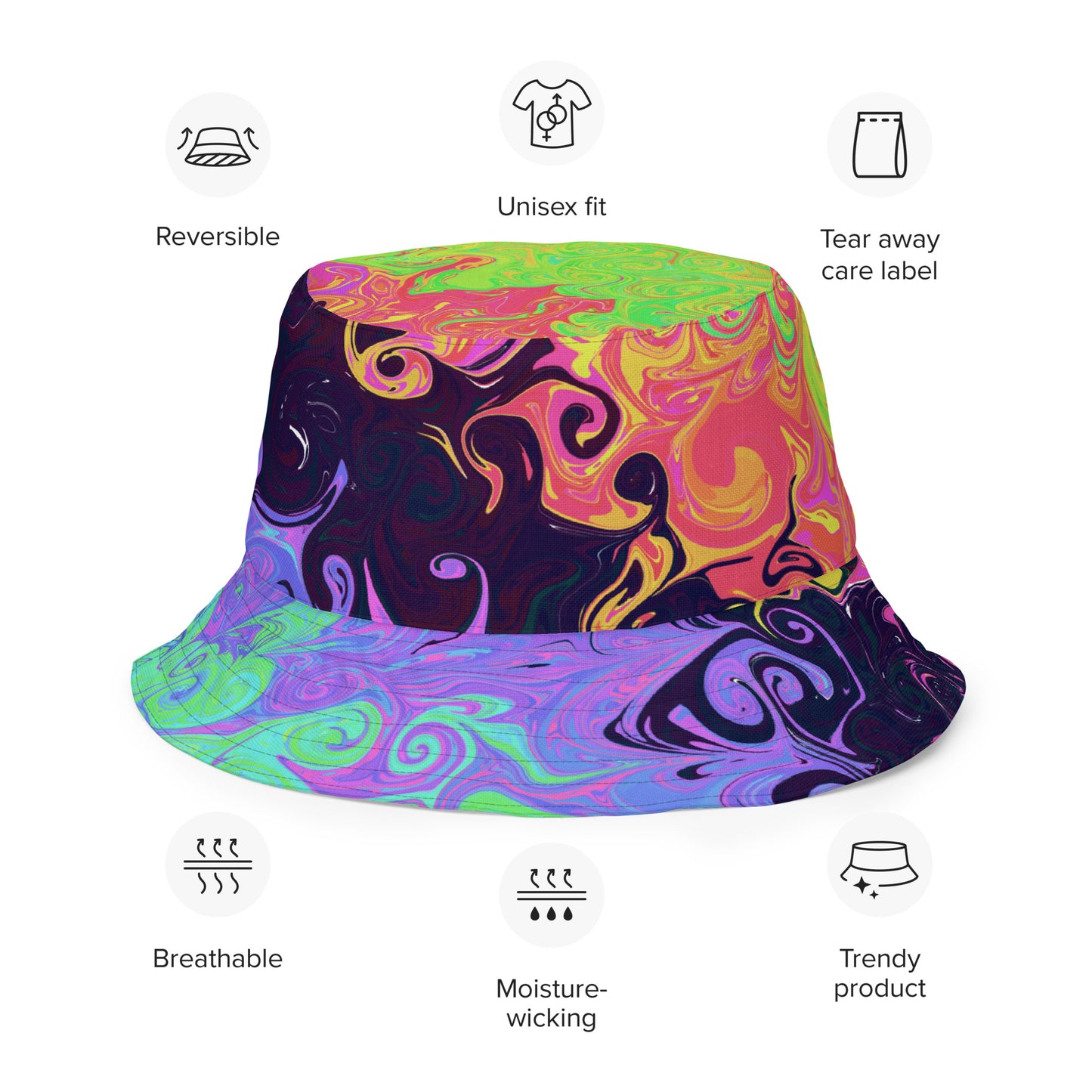 Reversible bucket hat