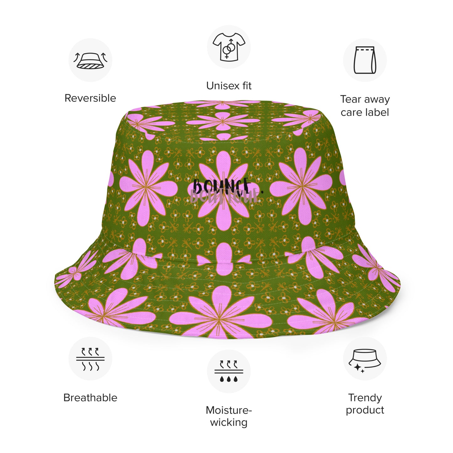 Reversible bucket hat