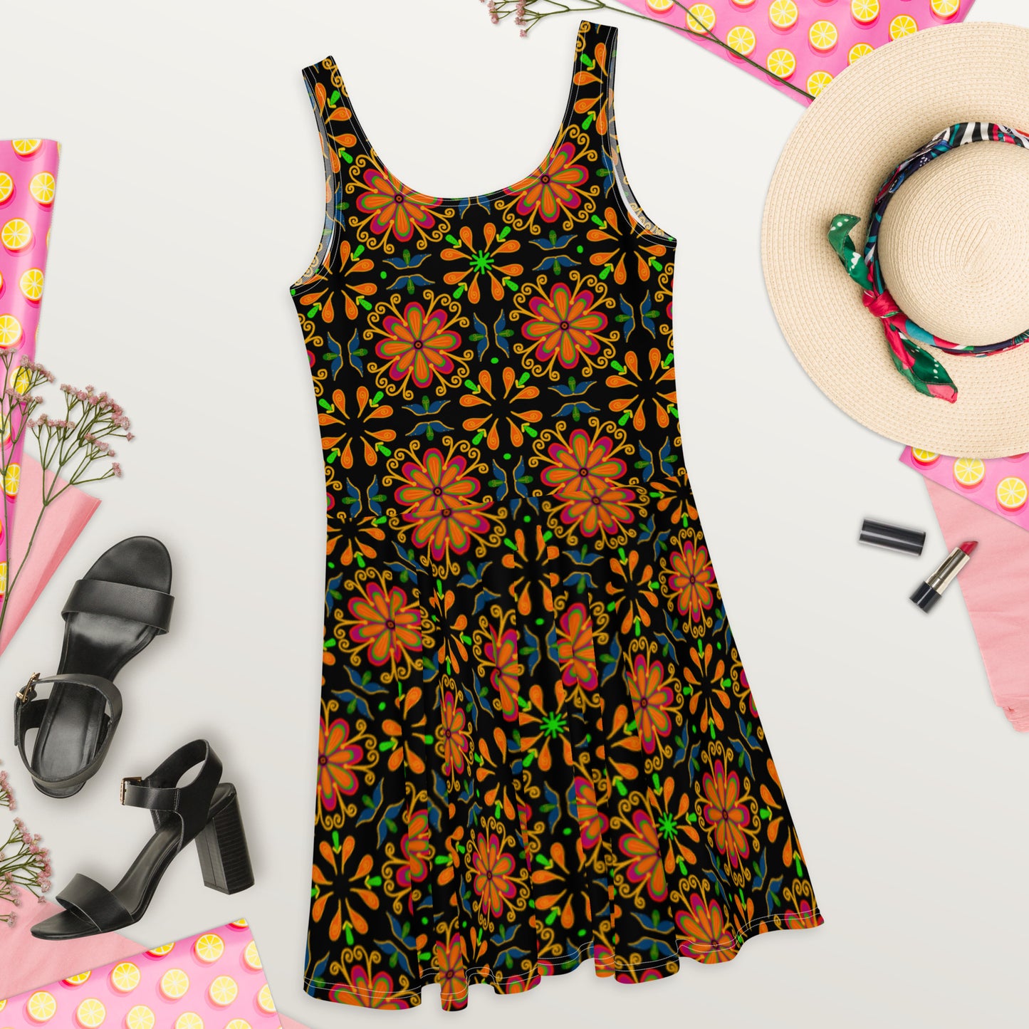 Mexican Fiesta | Skater Dress