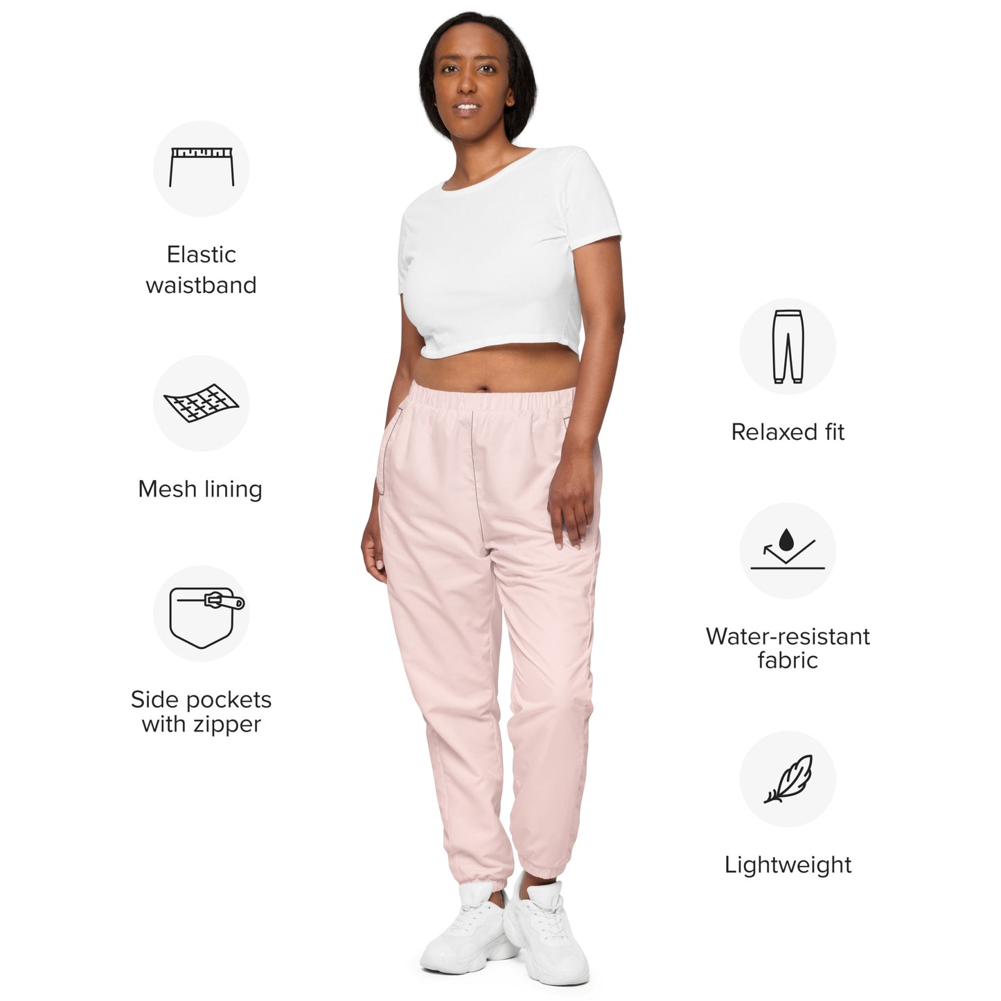 Plain Pink | Unisex track pants