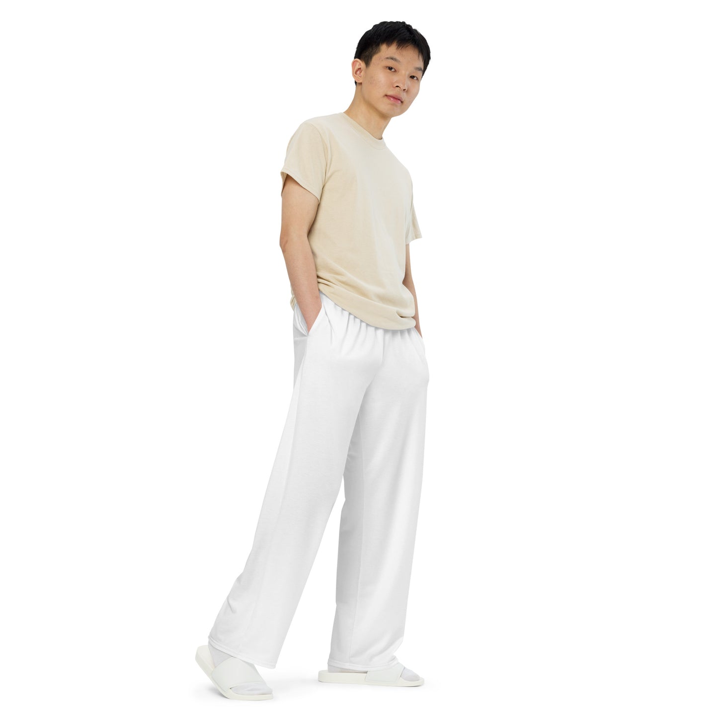 Plain White | Wide Leg Pyjama Pants