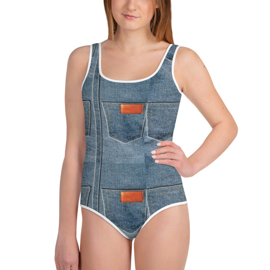 Denim Pocket | Youth Swimsuit