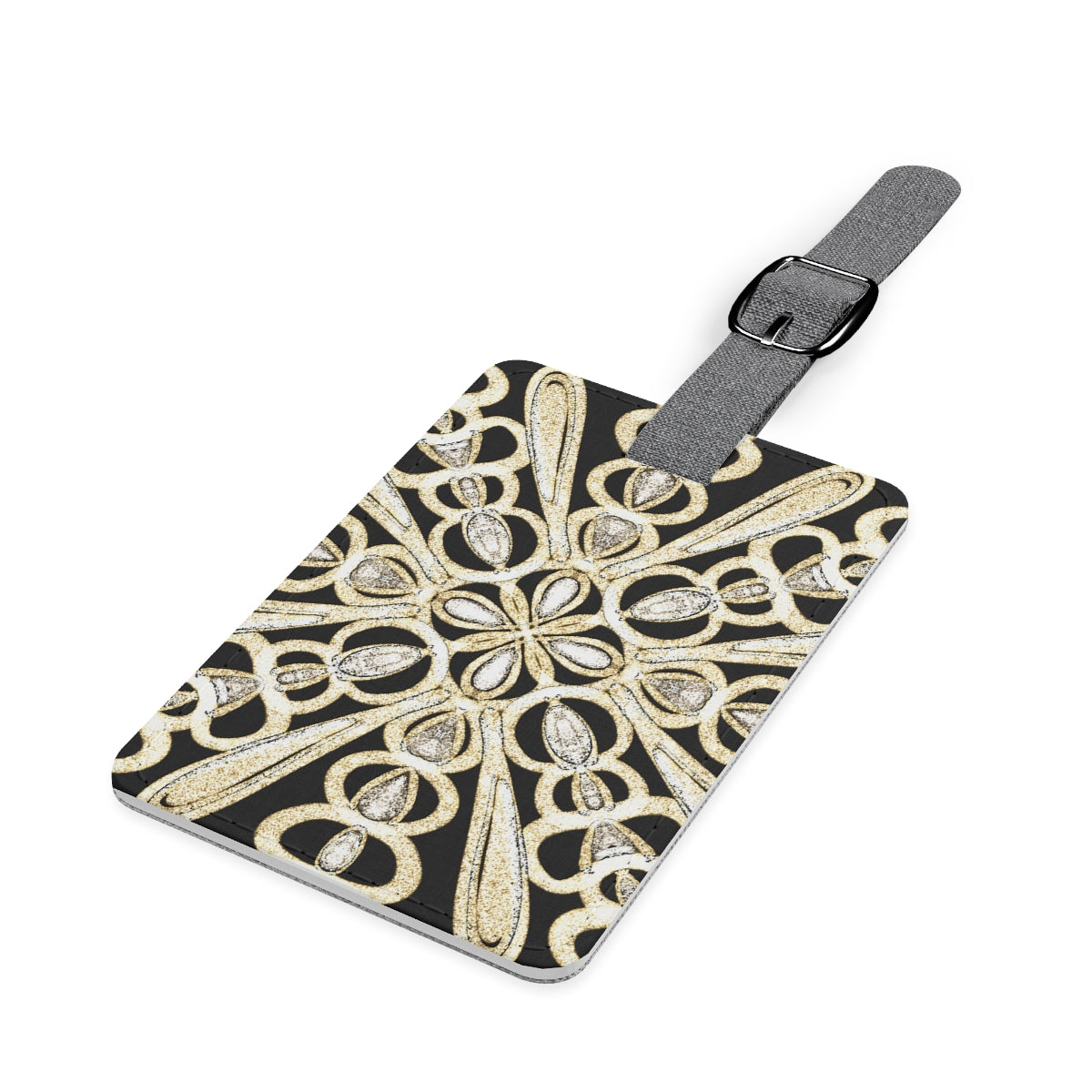 Saffiano Polyester Luggage Tag, Diamonds and Pearls