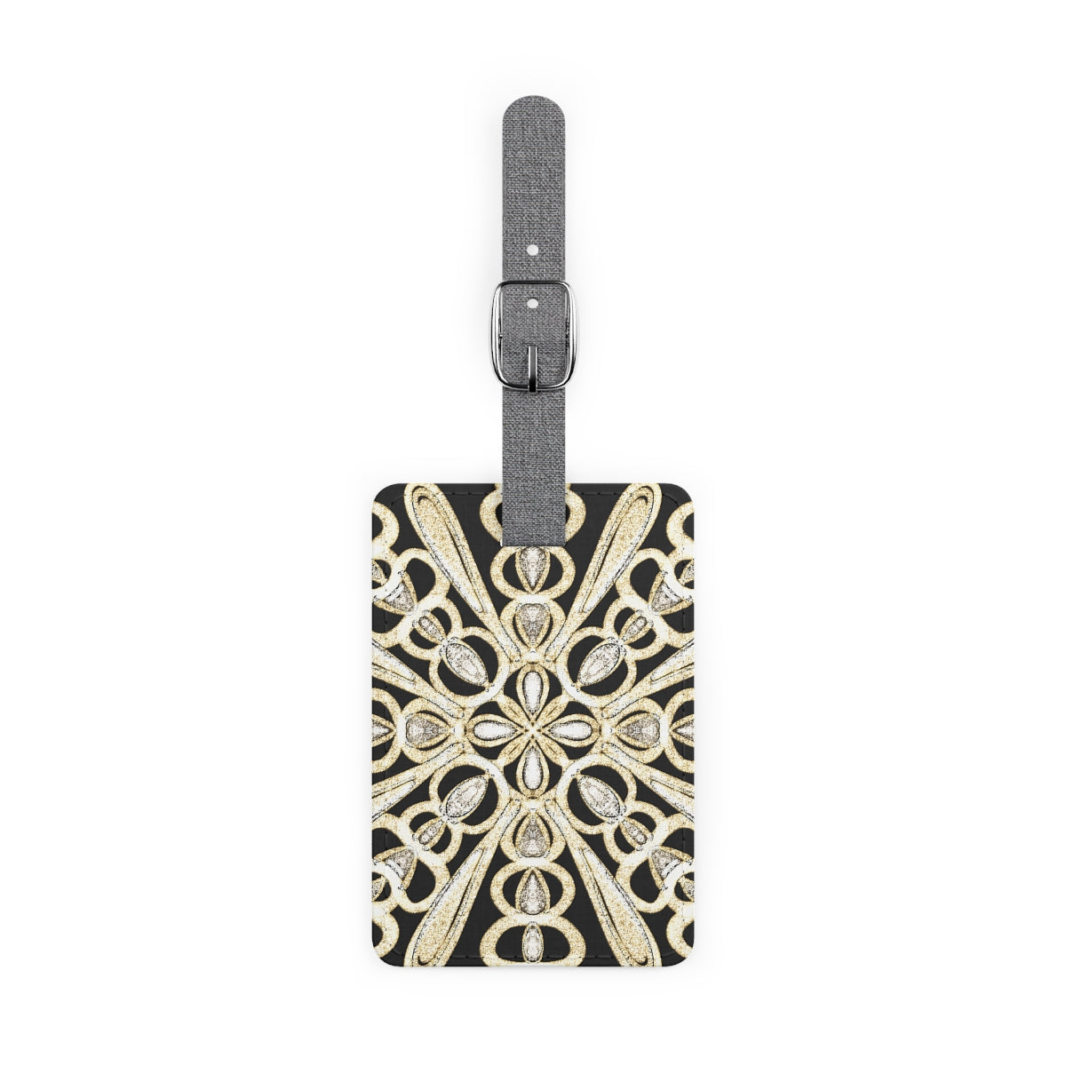 Saffiano Polyester Luggage Tag, Diamonds and Pearls