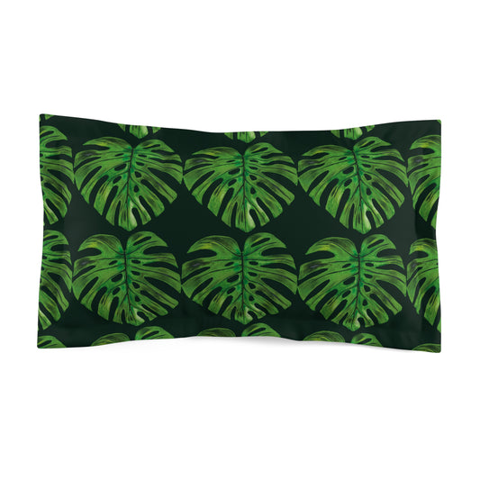 Microfiber Pillow Sham ( Monstera )